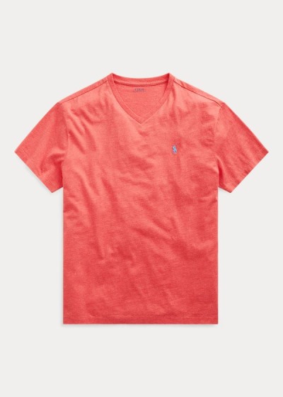 Men's Polo Ralph Lauren Cotton Jersey V-Neck T Shirts | 935420LYS